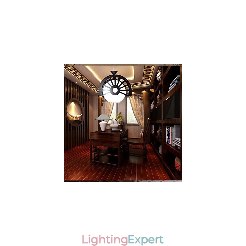 Modern Retro Style Of The Ancients For Classic Wooden Chandelier Lamp Lighting