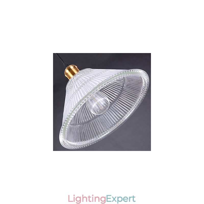 Contracted American Rural Industrial Glass Retro Droplight Falls Lamp