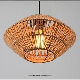 Vintage Rope Made Pendant Light with One Light