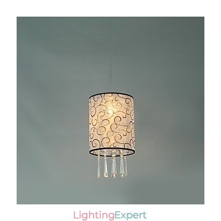 Modern Contemporary Drum Crystal Mini Style Electroplated Pendant Light Modern Contemporary Drum Crystal Mini Style Electroplated Pendant Light