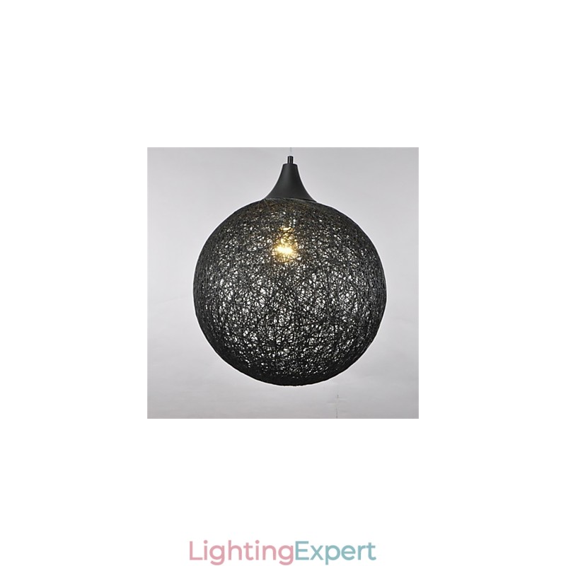 American country ball type creative paper rattan Chandelier