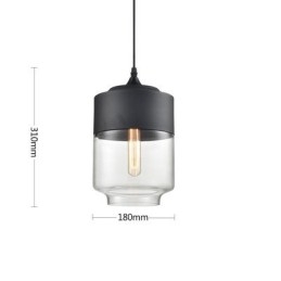 The Nordic Creative Stair Shop'S Art Wrought Iron Glass Chandelier Lamp