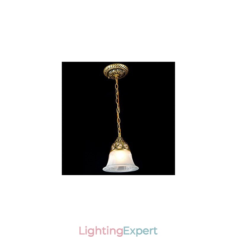 Traditional Classic Vintage Retro Bronze Metal Pendant Light
