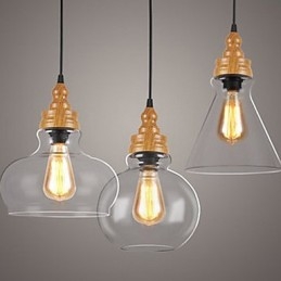Northern American Creative Wood Grain Crystal Lamp Restoring Ancient Ways Lamp Light