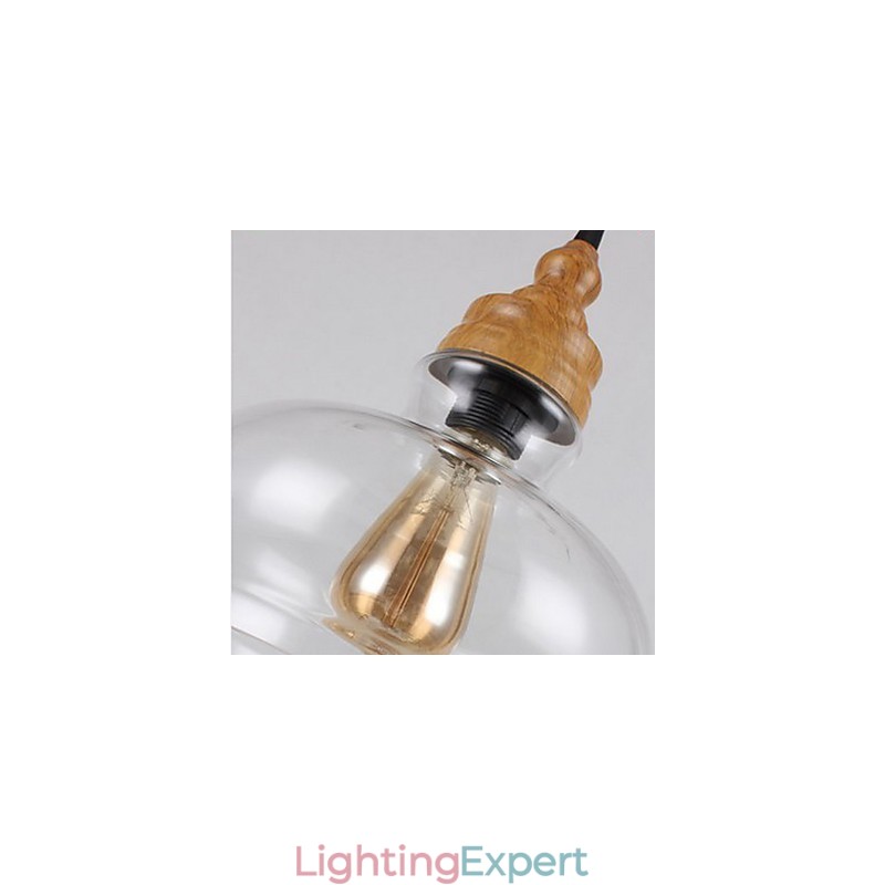 Northern American Creative Wood Grain Crystal Lamp Restoring Ancient Ways Lamp Light