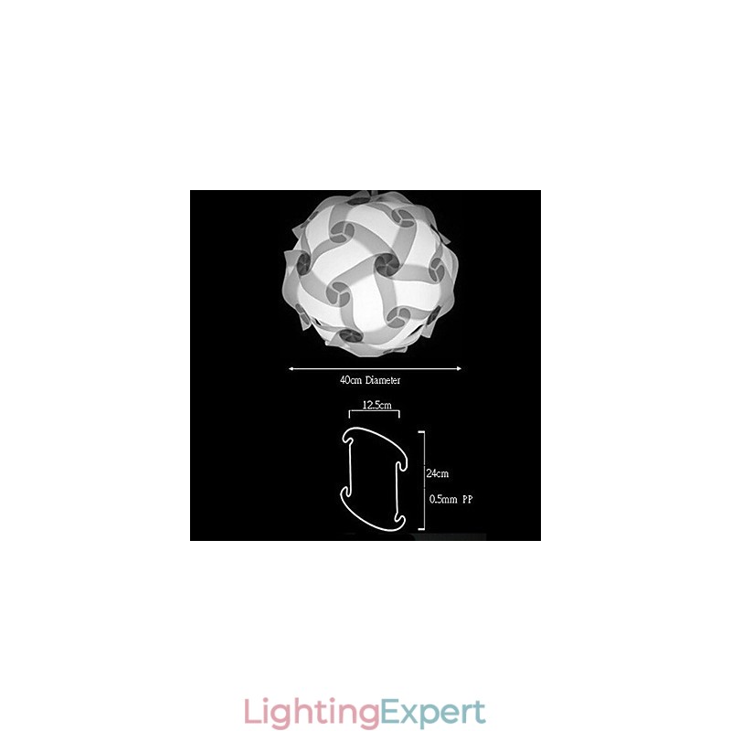 DIY Modern Pendant Ball Lamp 40cm