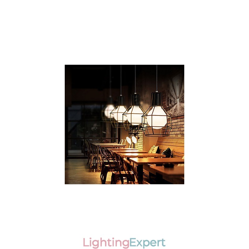 Country Electroplated Metal Pendant Light Garage