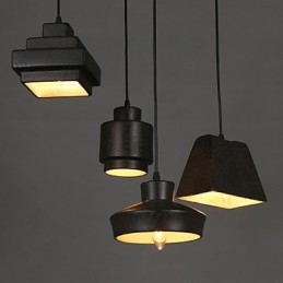 American Country Retro Glass Chandelier Rusty Sitting Droplight