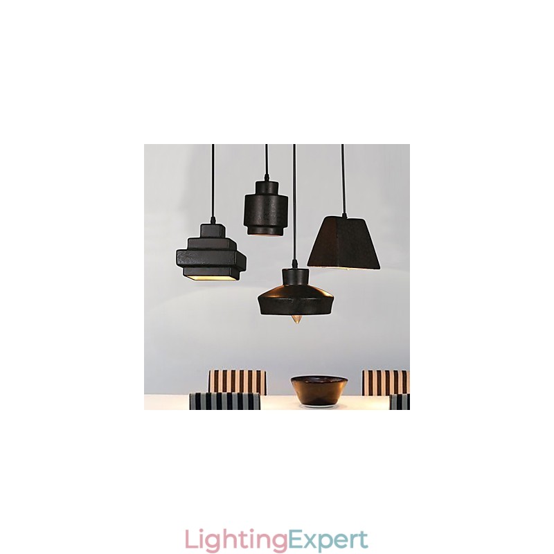 American Country Retro Glass Chandelier Rusty Sitting Droplight