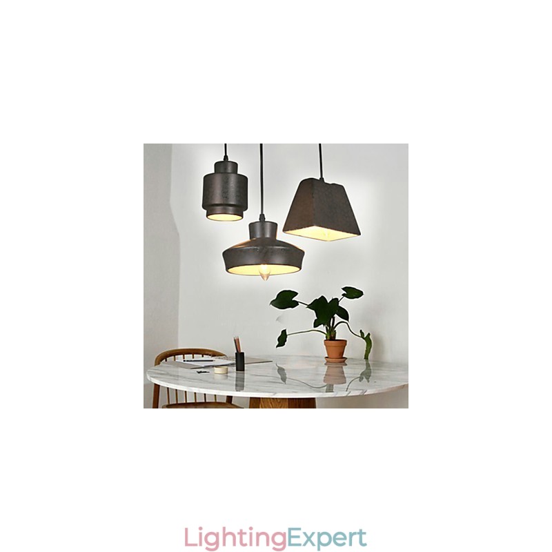 American Country Retro Glass Chandelier Rusty Sitting Droplight