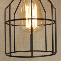 American Rural Industry Contracted Single Head Of Creative Small Hob Iron Chandelier