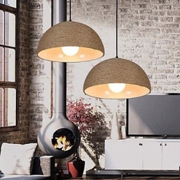 30*Restore Ancient Ways The Nordic Idea Semicircle Chimney Hand Hemp Rope Droplight