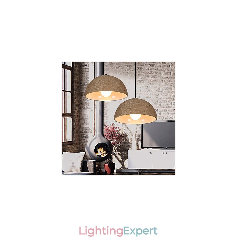 30*Restore Ancient Ways The Nordic Idea Semicircle Chimney Hand Hemp Rope Droplight