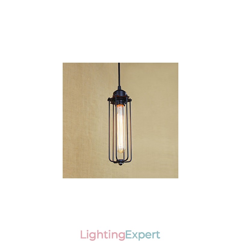 Rustic Wrought Iron Chandelier Light Pastoral Flute