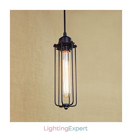 Rustic Wrought Iron Chandelier Light Pastoral Flute