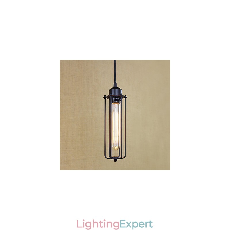 Rustic Wrought Iron Chandelier Light Pastoral Flute