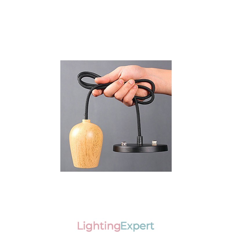 Country Mini Style Others Wood Bamboo Pendant Light Garage