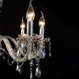 10 Lights Luxury Crystal Chandelier Cognac Color K9 Crystal Chandelier