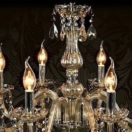 10 Lights Luxury Crystal Chandelier Cognac Color K9 Crystal Chandelier