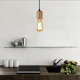 Pendant Lights Traditional Classic Vintage Retro Country Garage Wood Bamboo