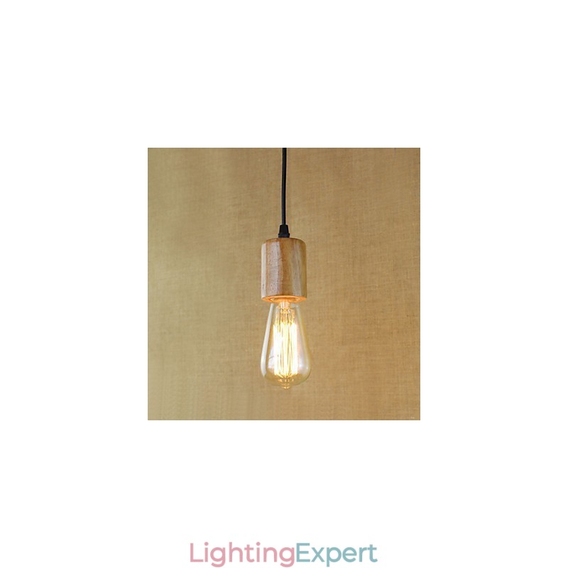 Pendant Lights Traditional Classic Vintage Retro Country Garage Wood Bamboo