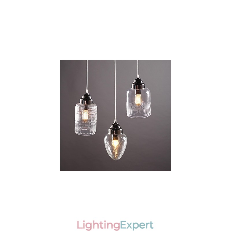 Modern Contemporary Traditional Classic Vintage Lantern Country Nickel Glass Pendant Light Dining