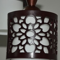 Modern Chinese Style Classical Solid Wood Drum Creative Single Head Droplight Lamp Light