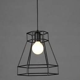 Geometrical Line Diamond Wrought Iron Chandelier Pendant Light Modern Contemporary