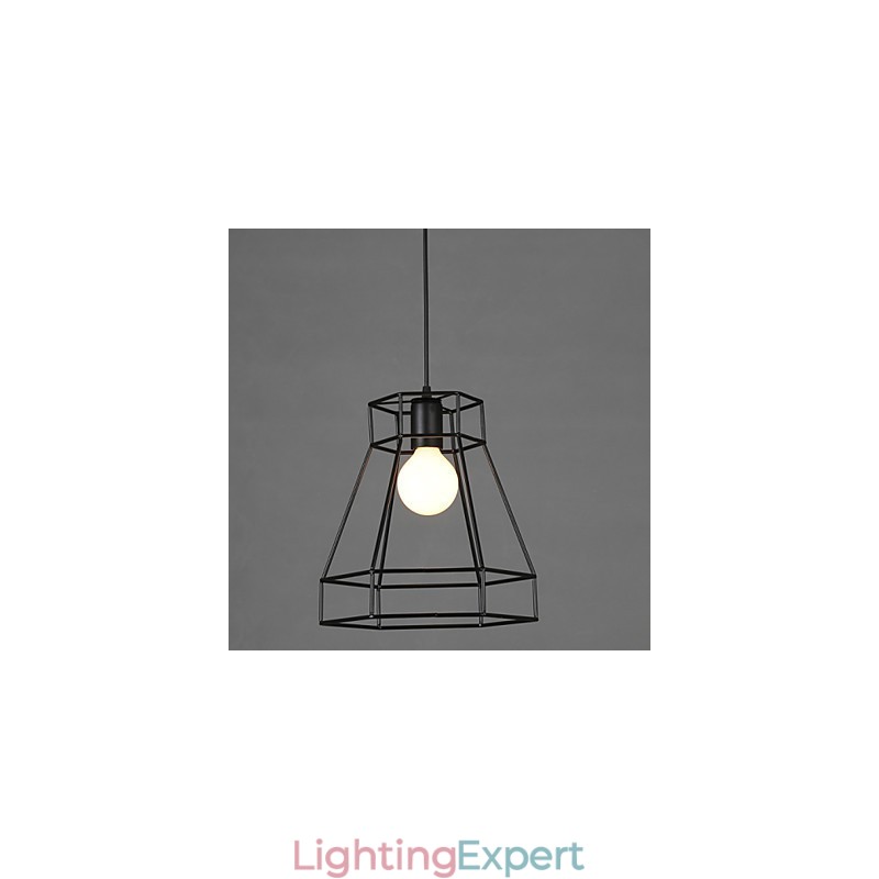 Geometrical Line Diamond Wrought Iron Chandelier Pendant Light Modern Contemporary