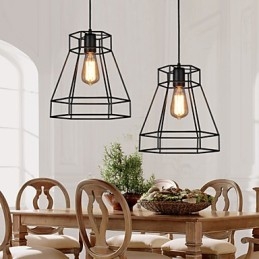 Geometrical Line Diamond Wrought Iron Chandelier Pendant Light Modern Contemporary