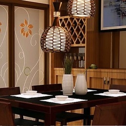 Rural Cany Art Weaving Classical Contracted Droplight Lamp Light
