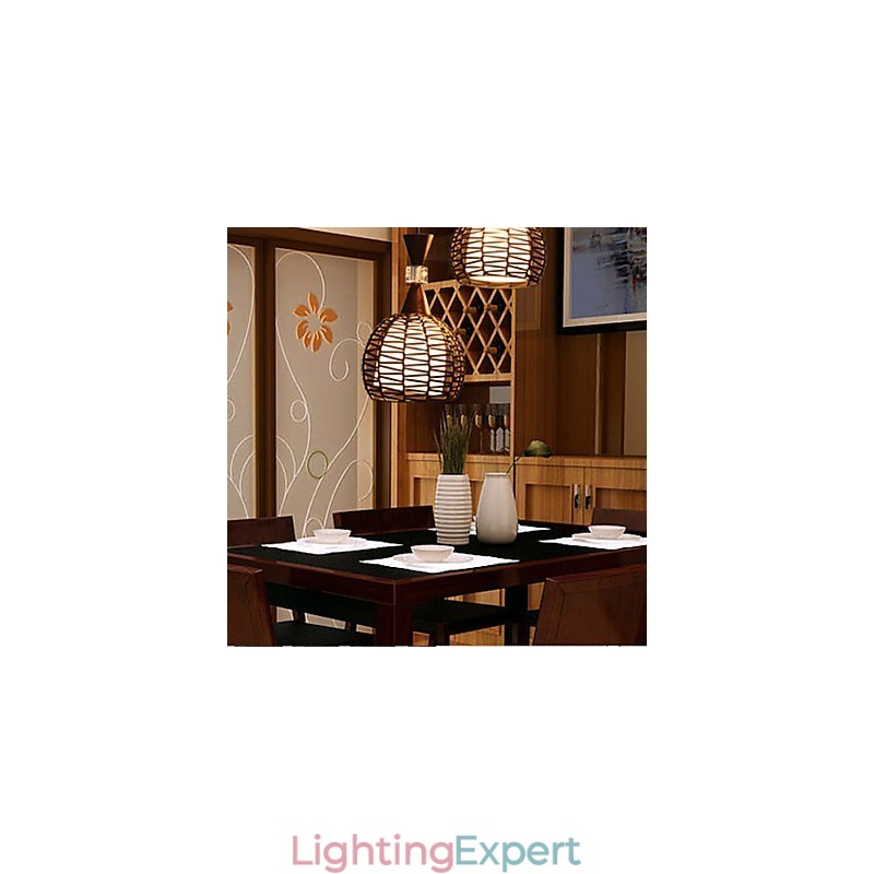 Rural Cany Art Weaving Classical Contracted Droplight Lamp Light