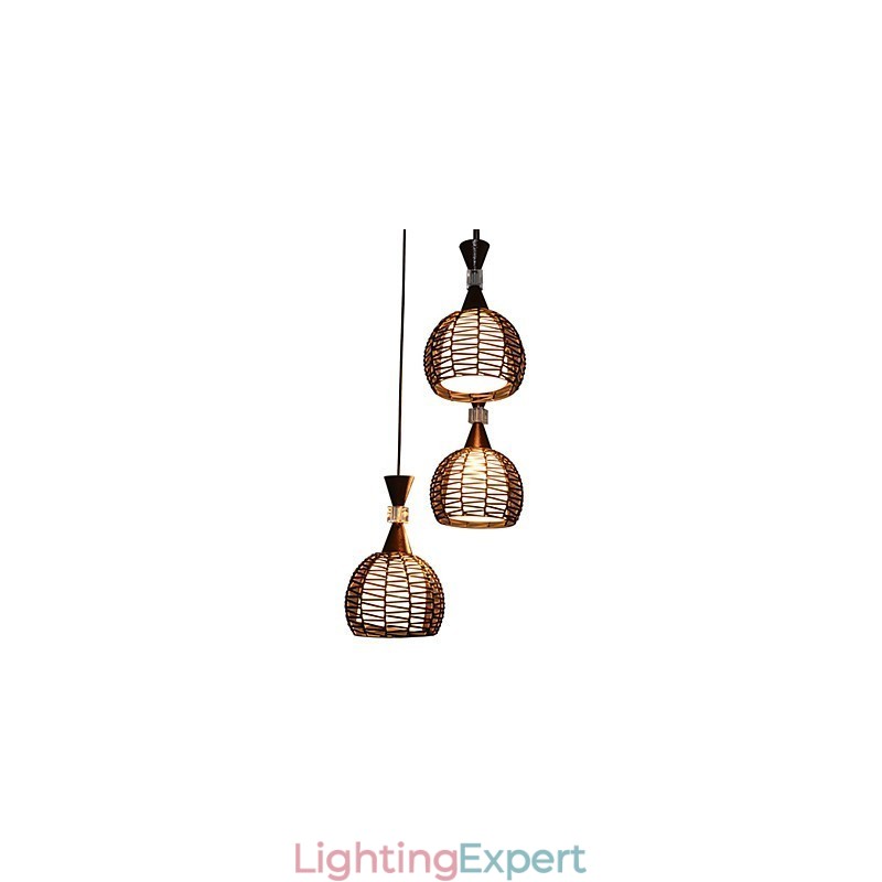 Rural Cany Art Weaving Classical Contracted Droplight Lamp Light