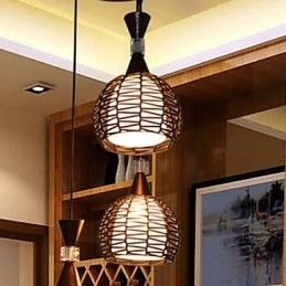 Rural Cany Art Weaving Classical Contracted Droplight Lamp Light