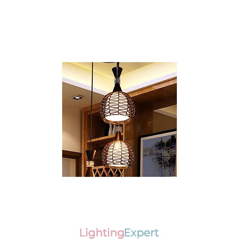 Rural Cany Art Weaving Classical Contracted Droplight Lamp Light