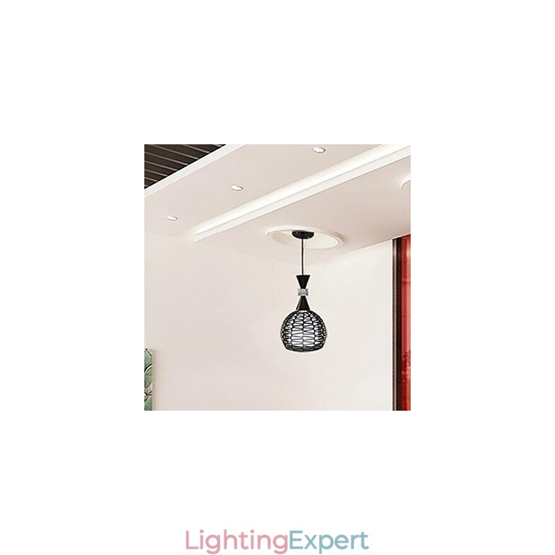 Rural Cany Art Weaving Classical Contracted Droplight Lamp Light