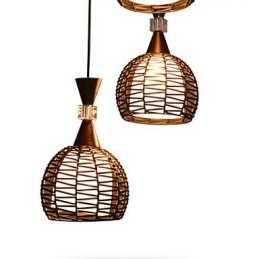 Rural Cany Art Weaving Classical Contracted Droplight Lamp Light