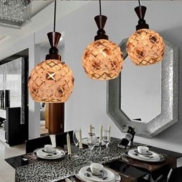 Cylindrical Glass Straight Single Head Drum Drum Simple Droplight Lamp Lighting