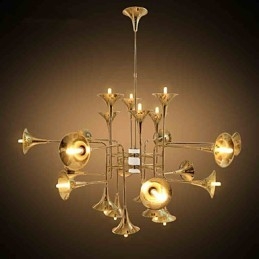 Country Mini Style Electroplated Metal Chandelier