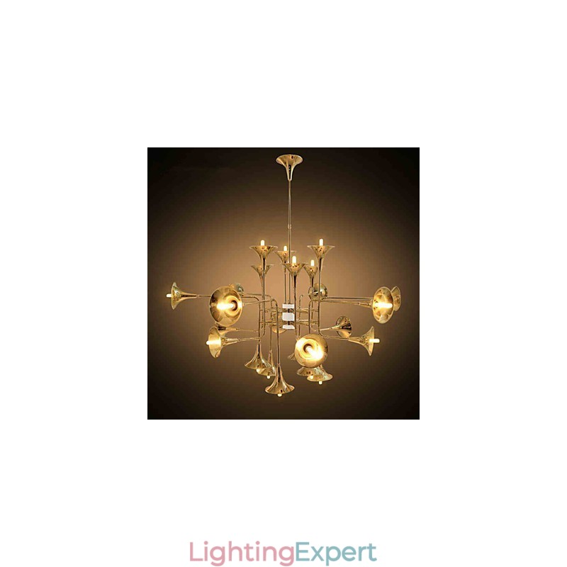 Country Mini Style Electroplated Metal Chandelier