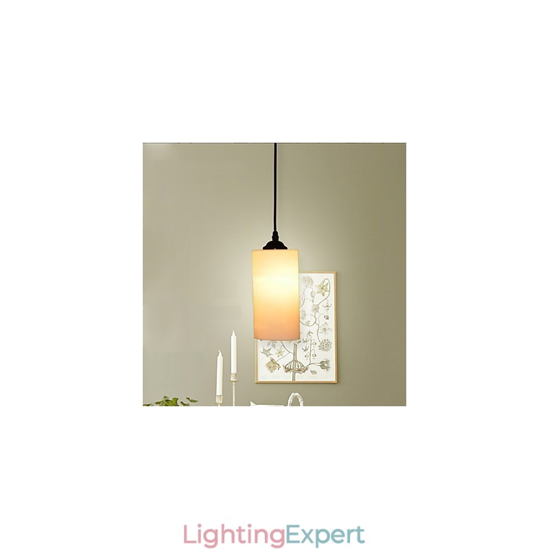 Round Straight Glass Single Head Droplight Lamp Light