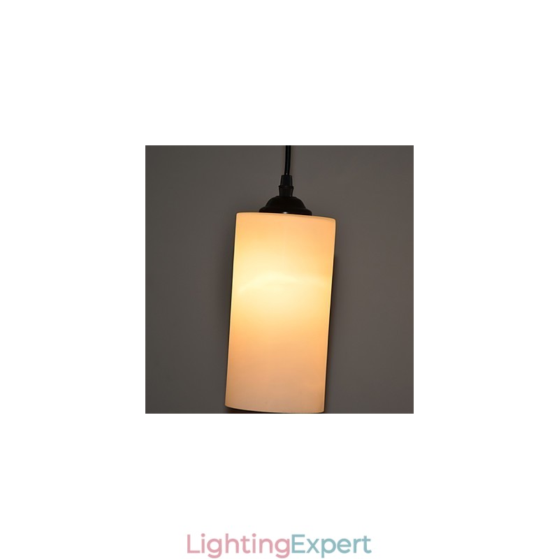 Round Straight Glass Single Head Droplight Lamp Light