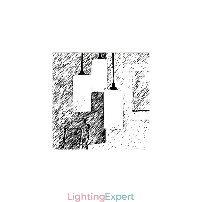 Round Straight Glass Single Head Droplight Lamp Light
