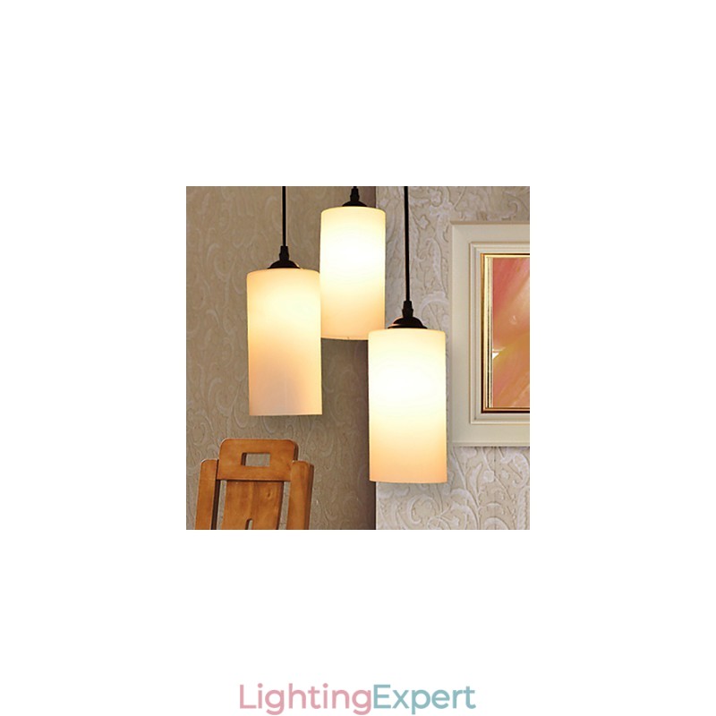 Round Straight Glass Single Head Droplight Lamp Light