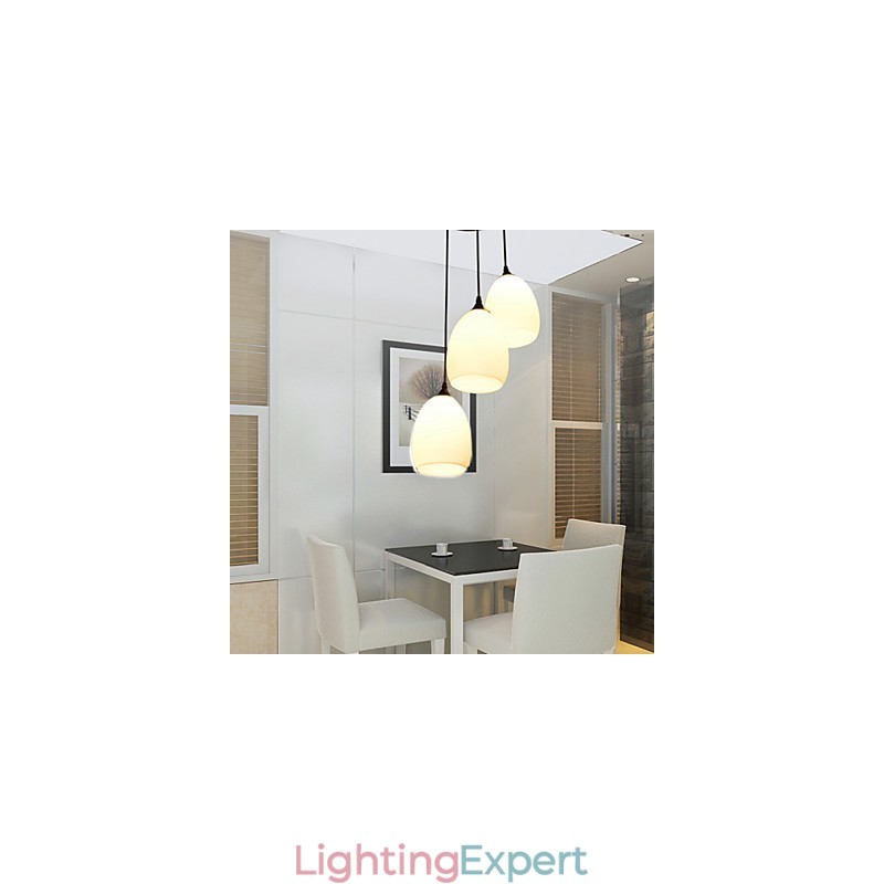Contemporary And Contracted L Creative Glass Ball Meals Chandelier Lamp Light