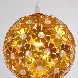 Modern Contemporary Crystal Mini Style Gold Metal Chandelier