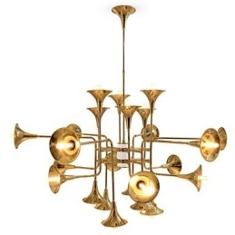 Country Mini Style Electroplated Metal Chandelier