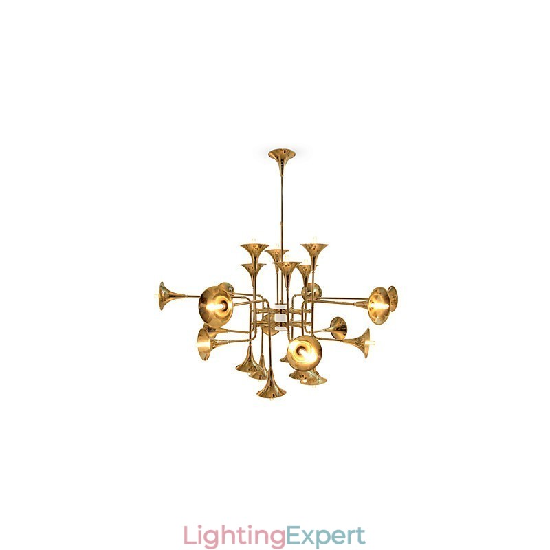 Country Mini Style Electroplated Metal Chandelier