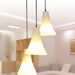 Funnel Cone Cone Type Single Head Trumpet Shaped Glass Meal Light Simple Droplight Lamp Light