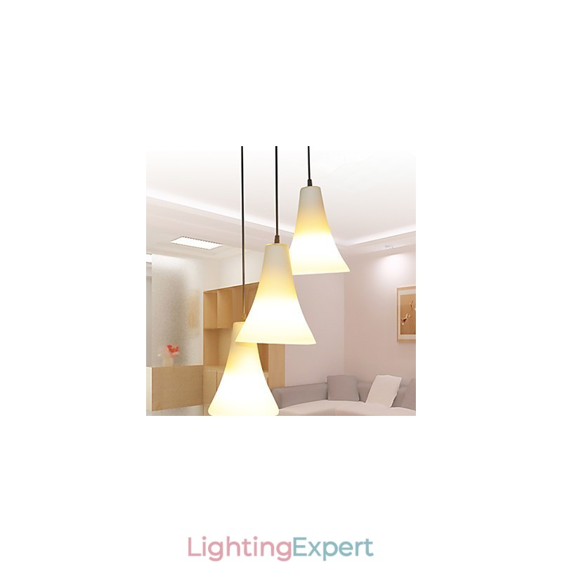 Funnel Cone Cone Type Single Head Trumpet Shaped Glass Meal Light Simple Droplight Lamp Light